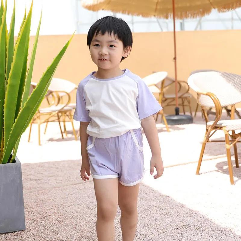 Clothing Sets Sports Leisure T-shirt Shorts 2023 Summer Sunshine Fashion All-match Boy Suit Cute Charming Girl Top Baby Toddler Tracksuit