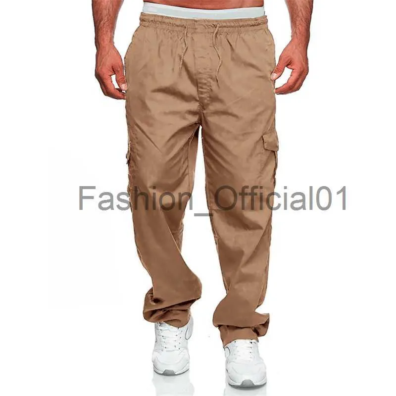 Pantalones De Algodón Cargo Informales Para Hombre, Pantalones