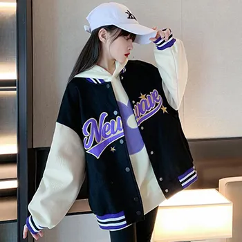 Girls Fashion Baseball Uniform Jacket Spring/Autumn Sports