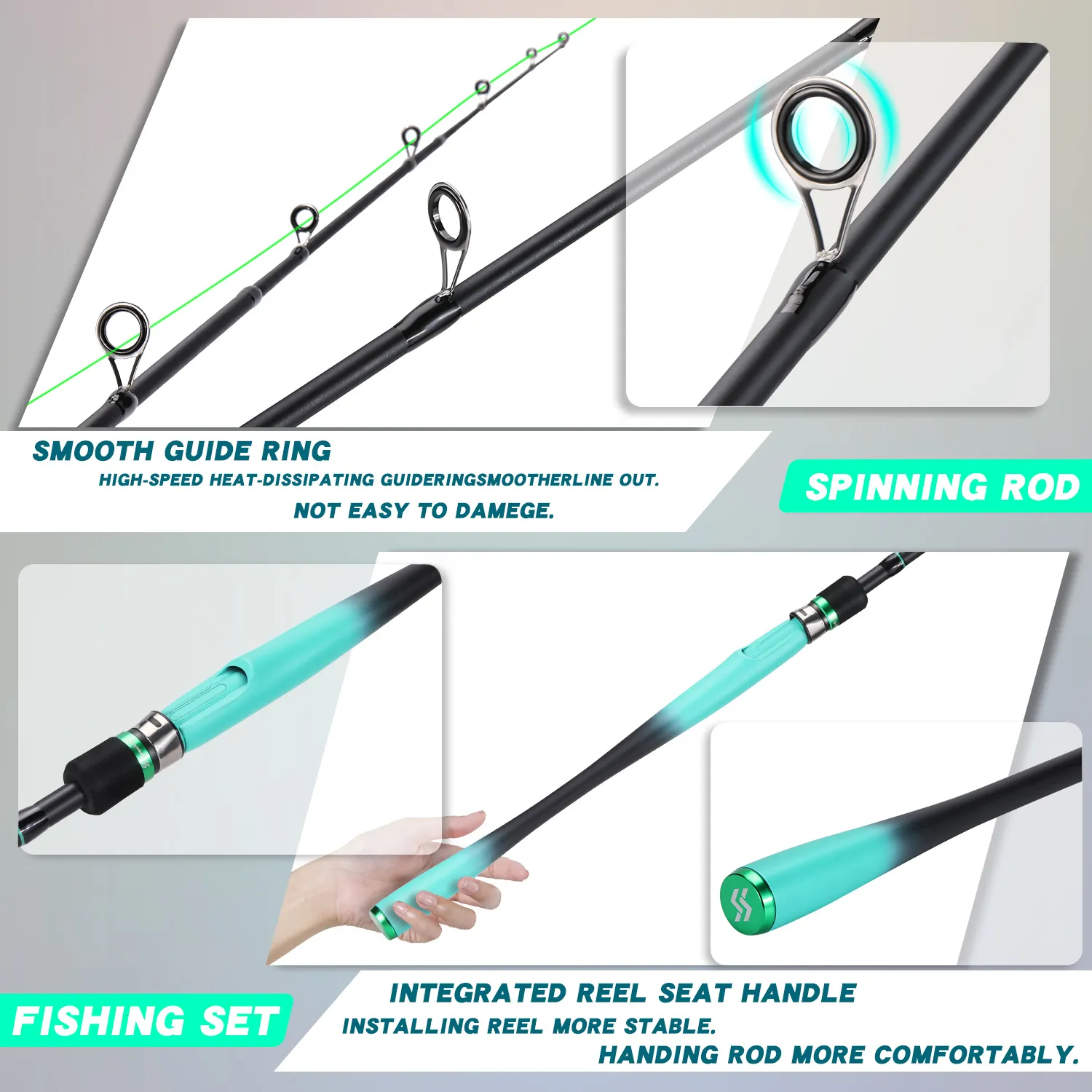 Rod Reel Combo Sougayilang Fishing Rods 1 8 2 1m Carbon Fiber