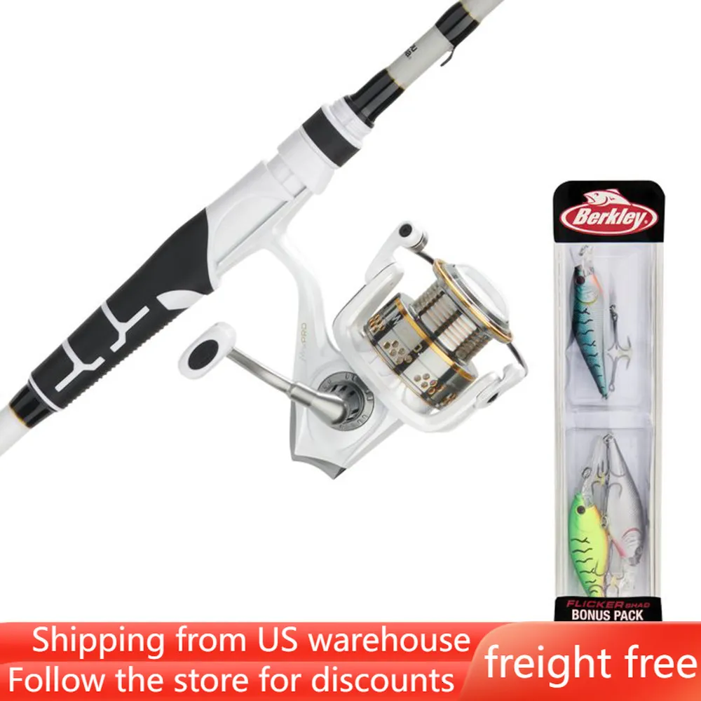 Kombinowanie kołowrotka pręta i z Berkley Flicker Shad Bait Kit Freight Freight Bree 230809