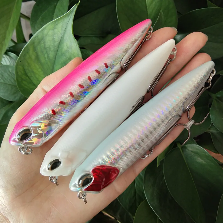 Baits Lures 3PCS Fishing Lure DW58 Top Water Floating Pencil Wobblers 110mm 20 5g Bass Swimbait Snakehead Artificial Hard Bait 230809