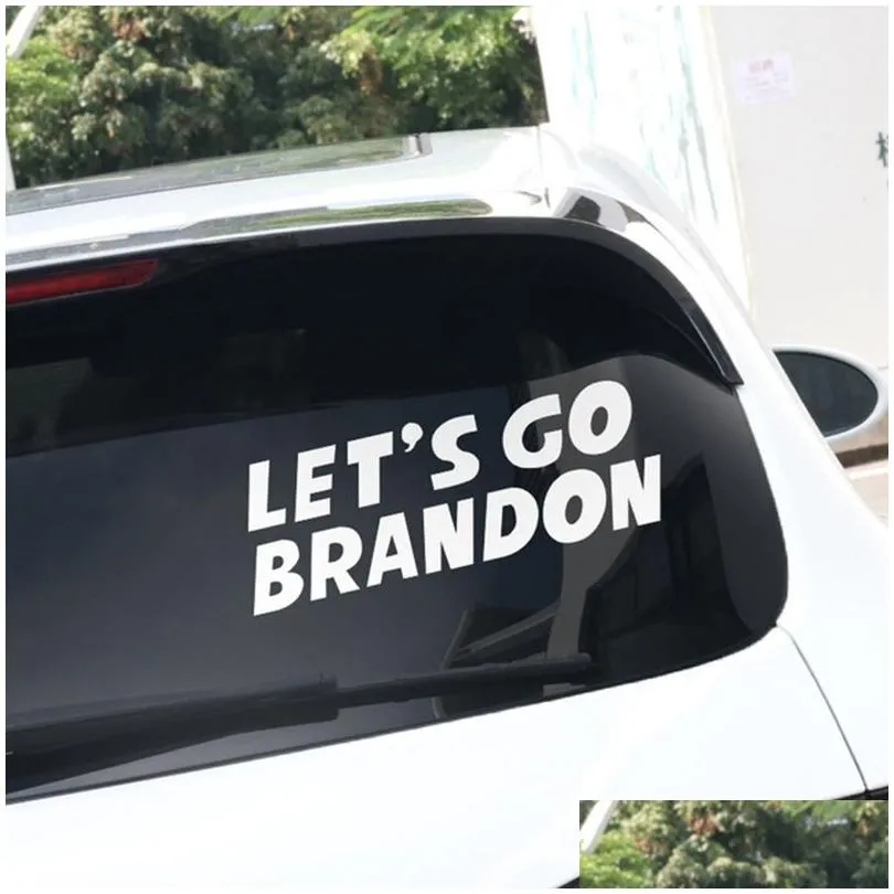 Party Favor 20X7Cm Lets Go Brandon Sticker For Car Trump Prank Biden Pvc Stickers Drop Delivery Home Garden Festive Supplies Event Dh5Et