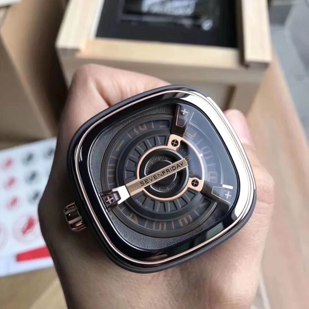 Hot Sell 2023 Новейшая мода Seven Fiday Watch Brand Brand Wuman Watch M Series M2/02 Men Auto Mechanical Watch Mens Watches Miyota Движение