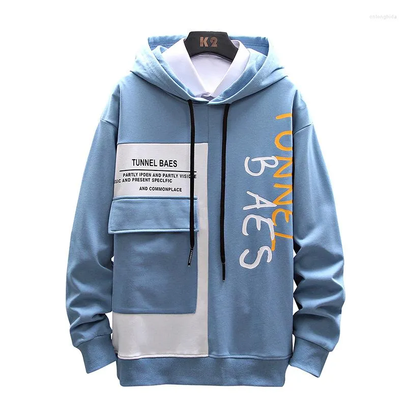 Men's Hoodies Loose Sweater Ink Drawn Long-sleeve Summer Casual Fashion Sweatshirt Male Large Size Spring Jacket Men