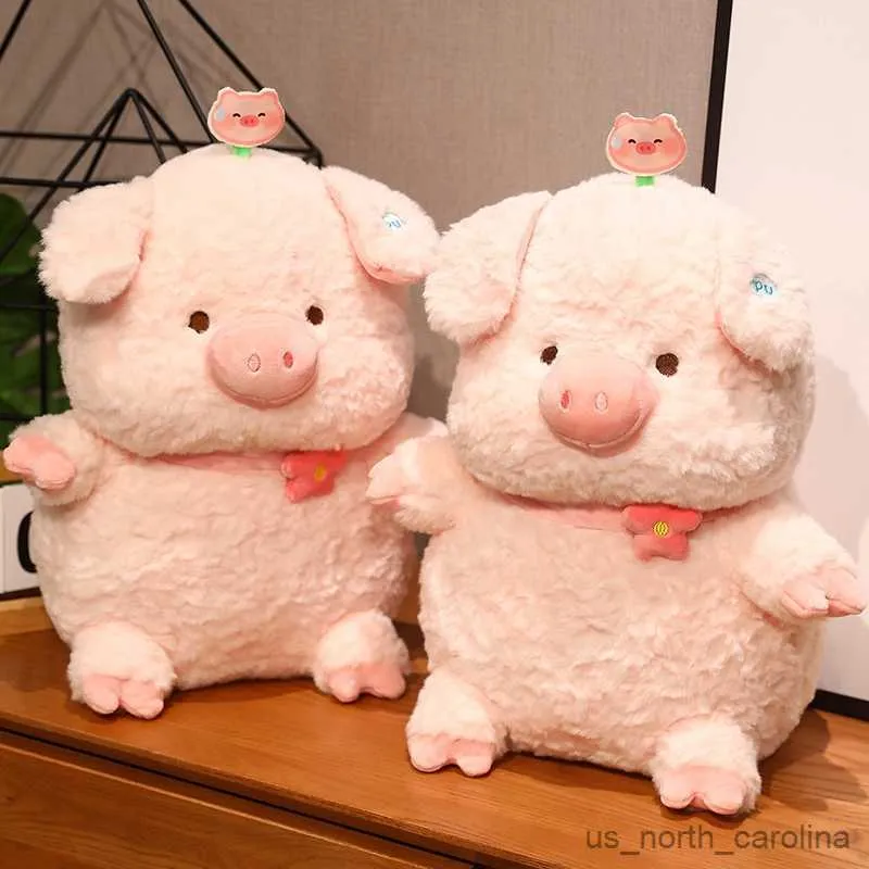 Animaux en peluche en peluche 25/35 / 45 cm Belle animal en peluche Jouet rose Pig Doll Softie Poll for Kids Gifts R230810