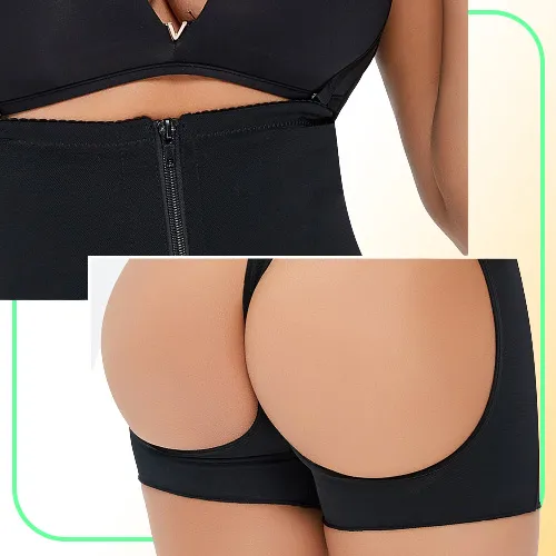 Fajas Colombian Reductoras High Waist Booty Control Double Compression  Power Shaping Shorts Cinta Modeladora Feminina Gaine