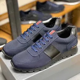 Fashion Designer Shoes Fabric Leather PRAX 01 Sneakers Black Platform Race Triple Running Casual Shoes Eu40-45 With Box NO45
