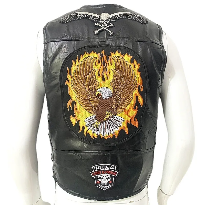 DHgate.com:Mens Motorcycle Leather Vest with Skull Patch, Biker Sleeveless Jacket, Casual Streetwear Waistcoat, Punk Veste 2024:Apparel DHgate.com:Mens Motorcycle Leather Vest with Skull Patch, Biker Sleeveless Jacket, Casual Streetwear Waistcoat, Punk Veste 2024:Apparel