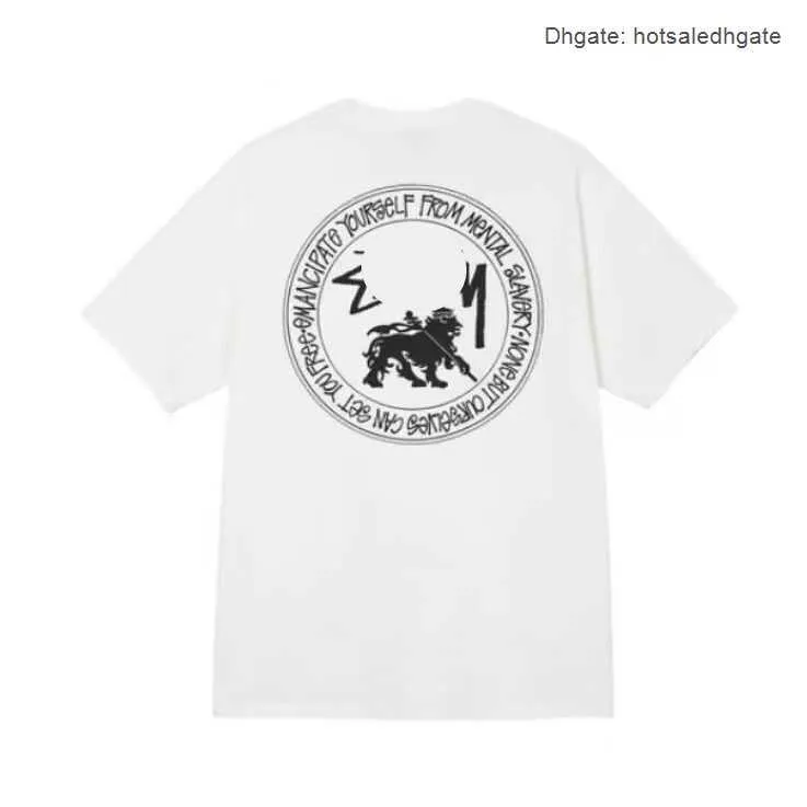 Lyxmodemärke Sy Classic Mens and Womens T Shirt Angel Rabbit Dinosaur Dice 8 Ball Short Sleeve Tee K3DL