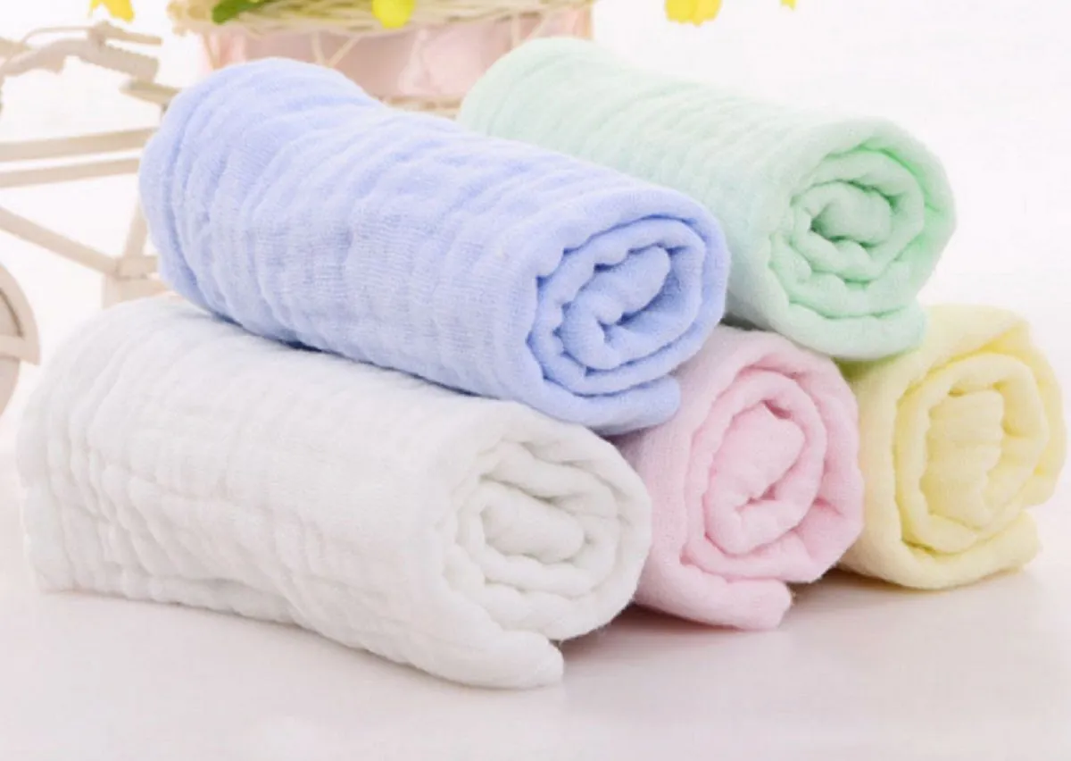 Baby Muslin Washcloths and TowelsNatural Organic Cotton WipesHand TowelMuslin Washcloth for Sensitive SkinZZ