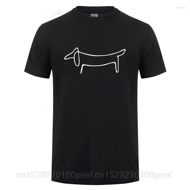 Men's T Shirts Cool Simple Dachshund Dog Chihuahua Yoga Printed T-shirt For Men Women Short Sleeve Cotton Casual Funny Crew Nec Tee