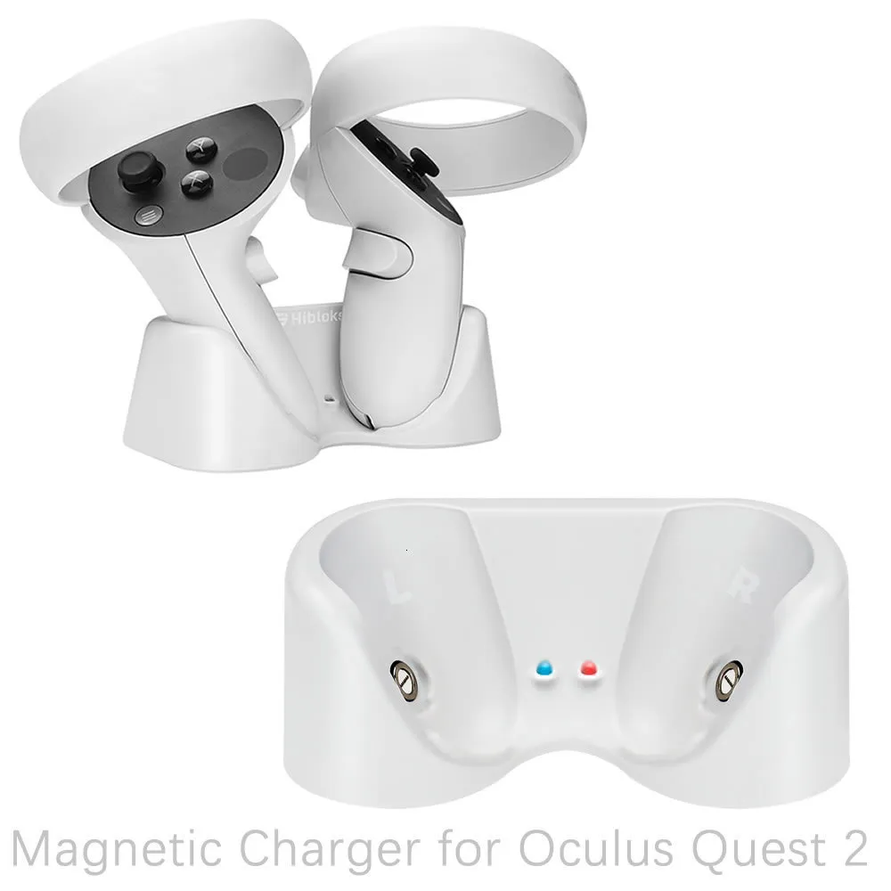 Inne akcesoria ładowarki magnetyczne dla Oculus Quest 2 ładowarki akcesoria wirtualna rzeczywistość słuchawkowa gamepad szybka stacja ładowania doków 230809