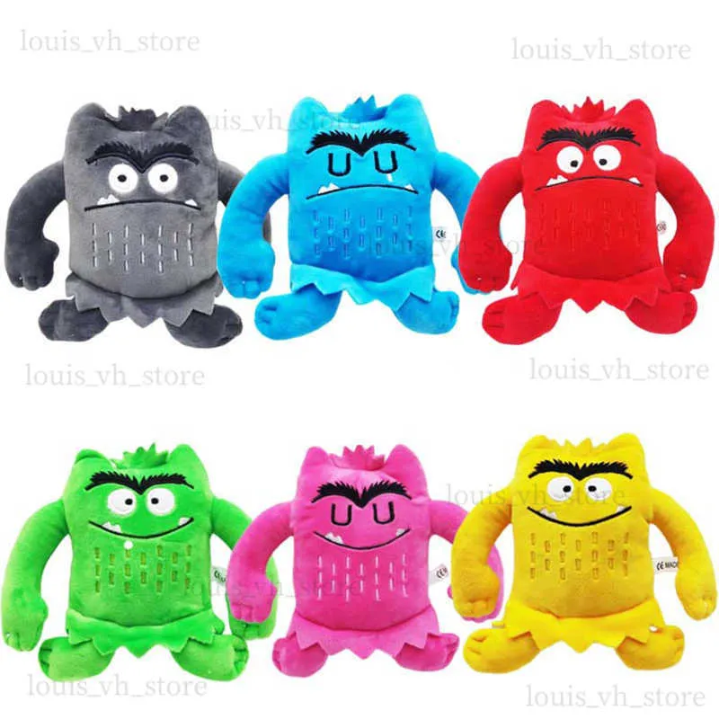 6шт/сет Kawaii The Color Monster Plush Doll Ldren Монст