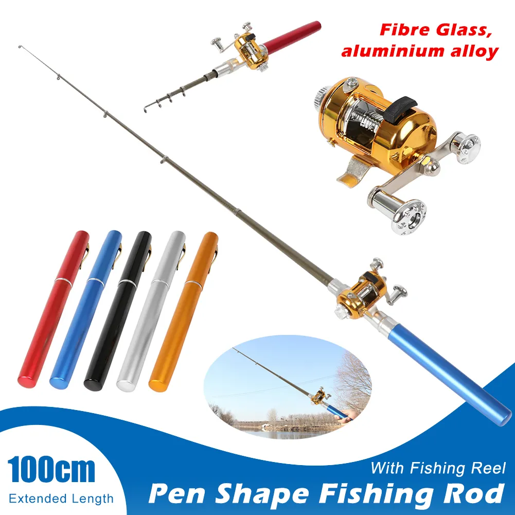 1PC Pen Fishing Pole Mini Pocket Fishing Rod Portable Telescopic Pocket  Fishing Pole Fishing Accessory (Red) Fishing Supplies : :  Sports & Outdoors