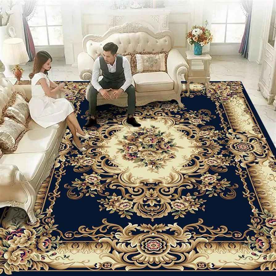 Högkvalitativ europeisk stil Hsuper Soft Printed Carpet Anti-Skid Non-Fade lägre matta för vardagsrumsdörr MAT3154