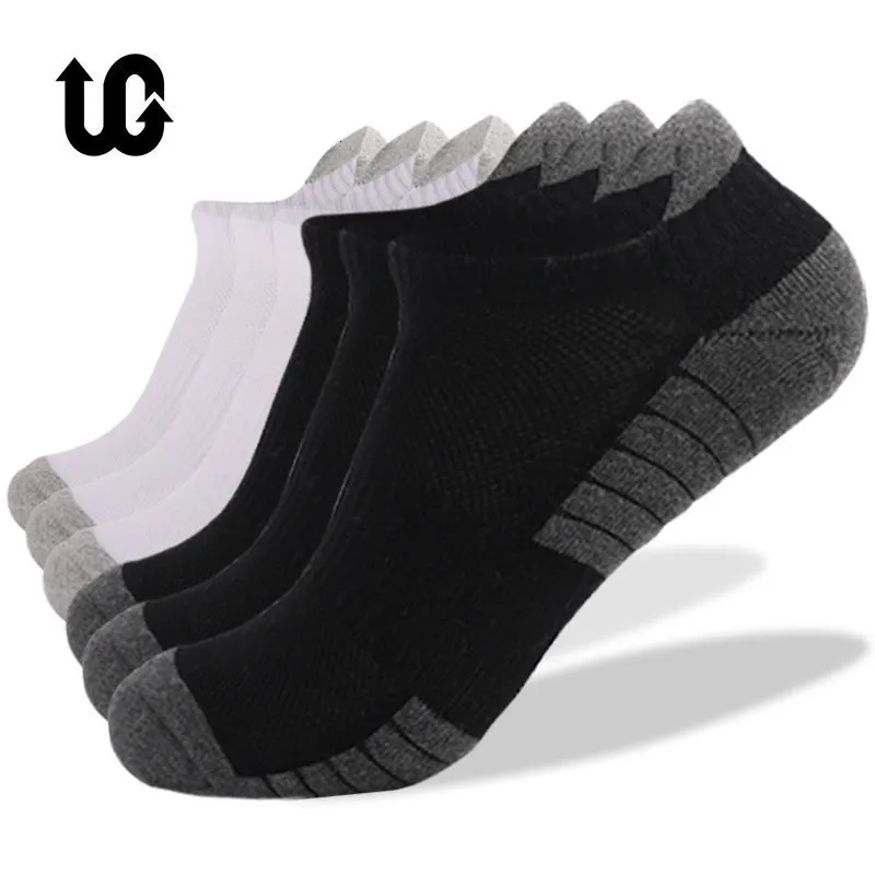 Men's Socks 6Pairs Sport Ankle Socks Athletic Low-cut Sock Thick Knit Sock Outdoor Fitness Breathable Quick Dry Wear-resistant Warm Socks 230809