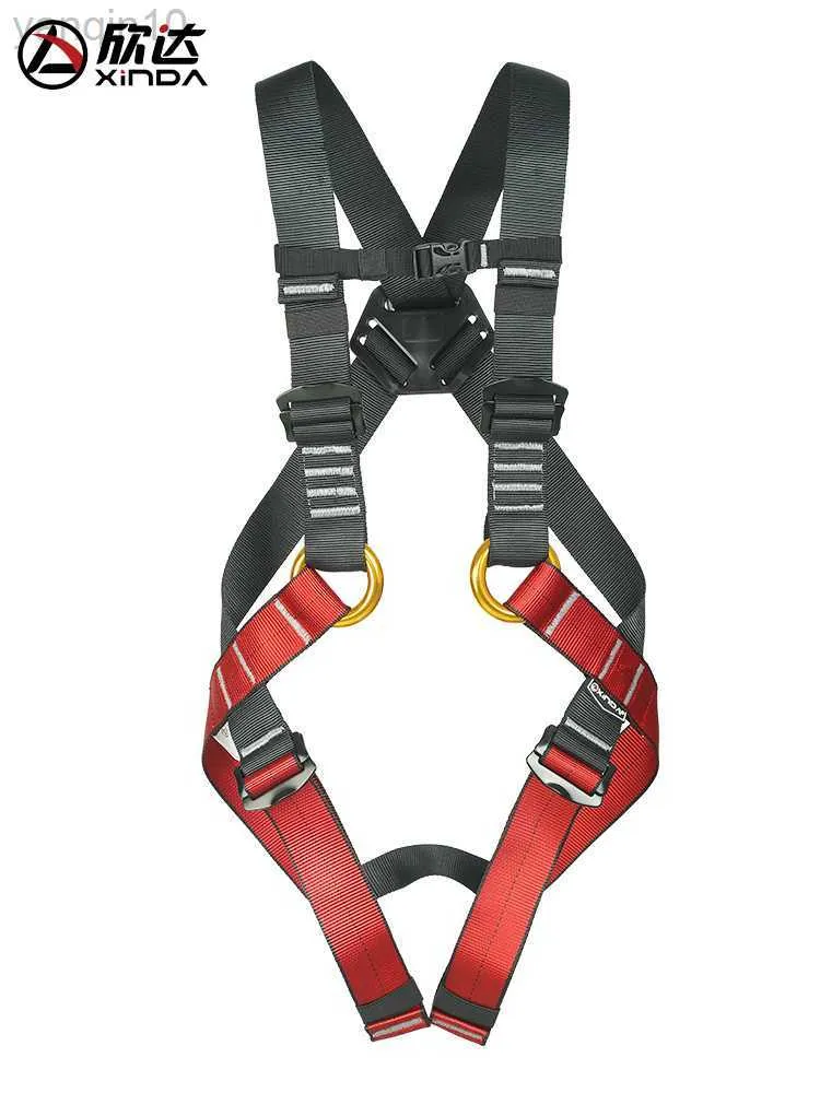 Rock Protection XINDA Kid's Safety Belt Child Full Body Harness Rock Climbing Children Safety Protection Kid Harness Outdoor Equipment Kits HKD230810