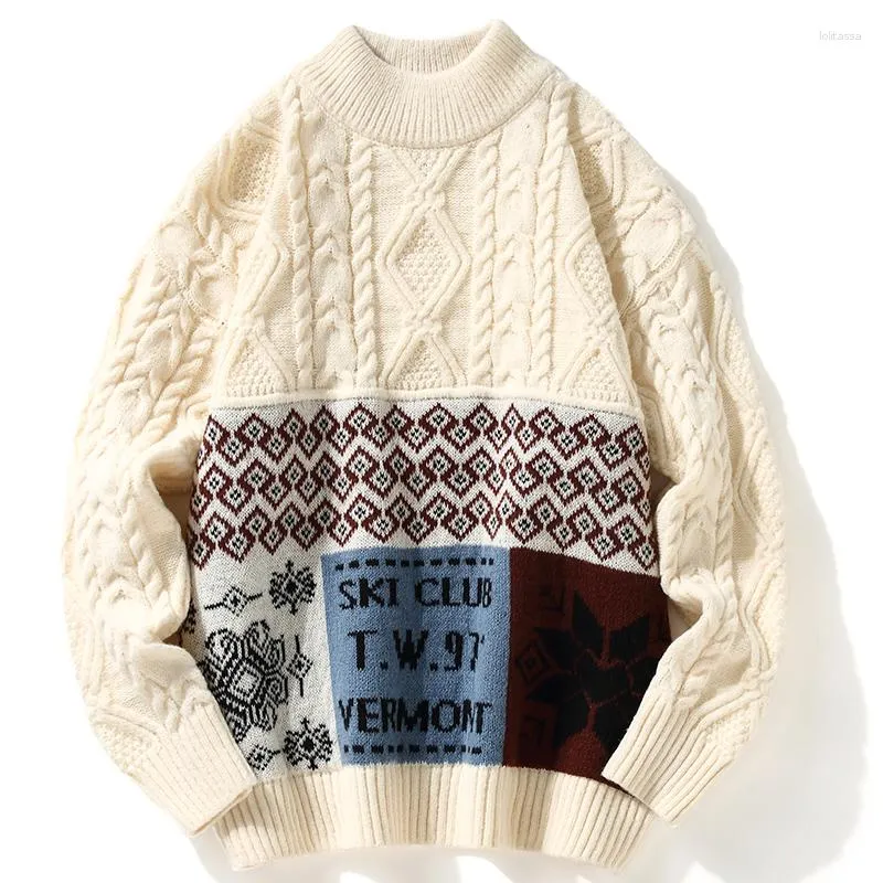 Maglioni da uomo Maglione brutto Uomo Moda Primavera Inverno Streetwear Abbigliamento casual Pullover natalizi Donna Y2K Oversize lavorato a maglia
