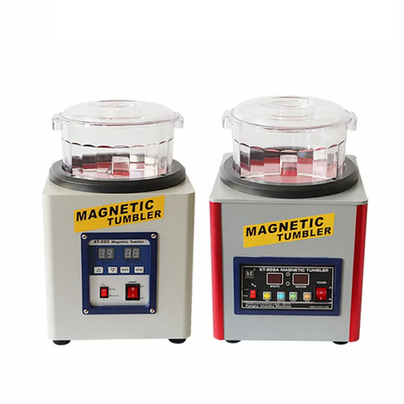 Electric Magnetic Polishing Machine Cleaning Polishing KT205 KT-205A Magnetic Ceburring Machine Tool Equipment For Gold And silver Jewelry Polisher