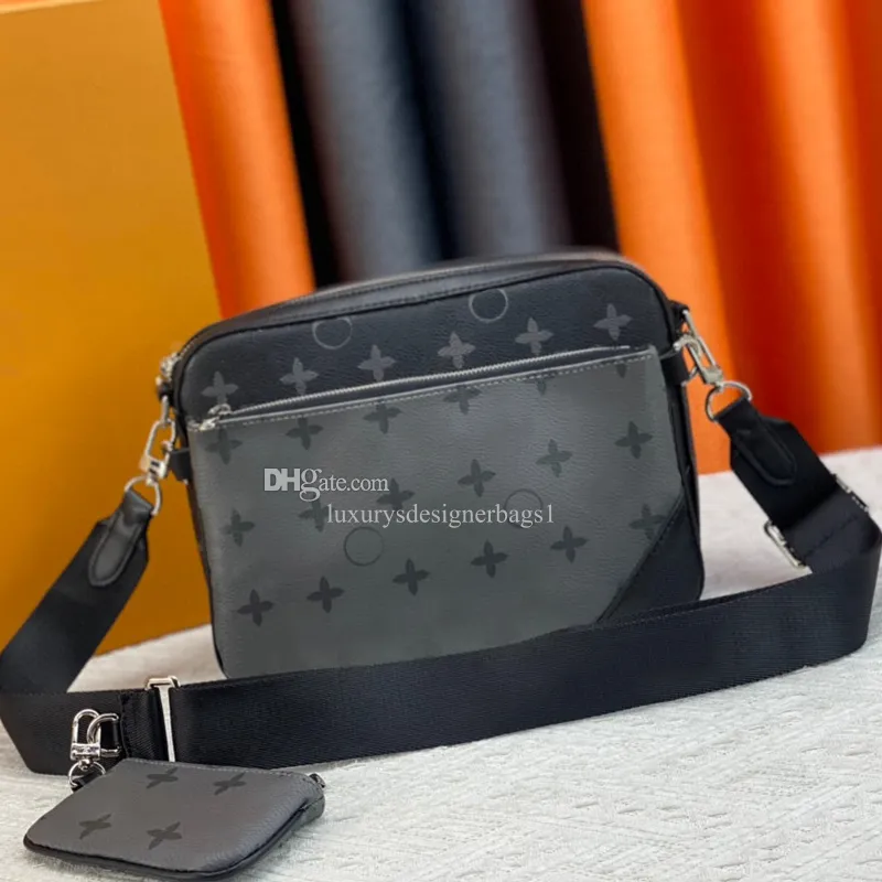 Najlepsze luksusowe designerskie torby męskie i damskie Przenośna skórzana torba komunikatorowa Modna Torba Torka na ramię Temperament Crossbody Bag #694423