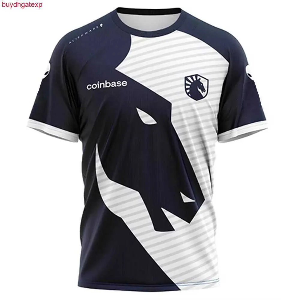 2023 Team Esports Мужские и женские футболки Liquid Newest Jersey Game Uniform Fans Custom Id Топы летние сетки дышащие штуковидные футболки мальчики мальчики