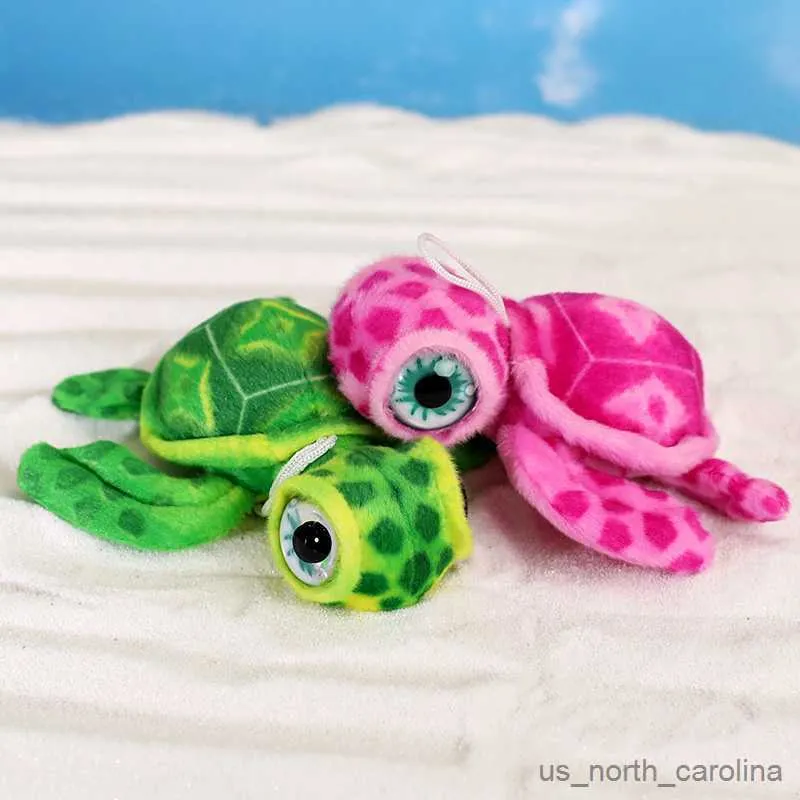 Stuffed Plush Animals Realistic Tortoise Plush Toys Pendant Sea Turtle Soft Cute Keychain Animal Doll Stuffed Keyring Car Bag Pendant Children Gift R230810