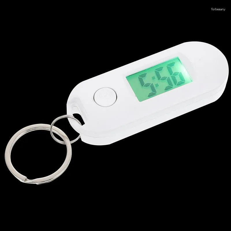 Keychains Watch Pocket Keychain Digitalclip Key Hangingring Clock Watches Men Chain Portable Students Electronic Nurses Kids Small