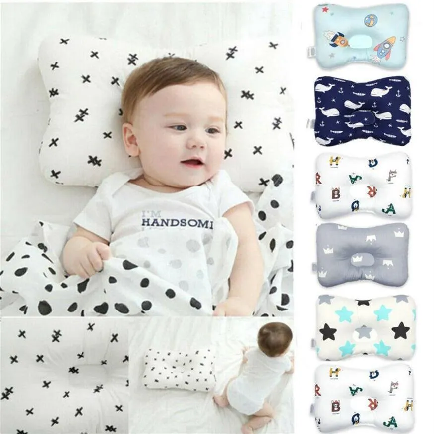 Baby Pillow Newborn Head Protection Concave Cushion Bedding Infant Sleeping Positione12185