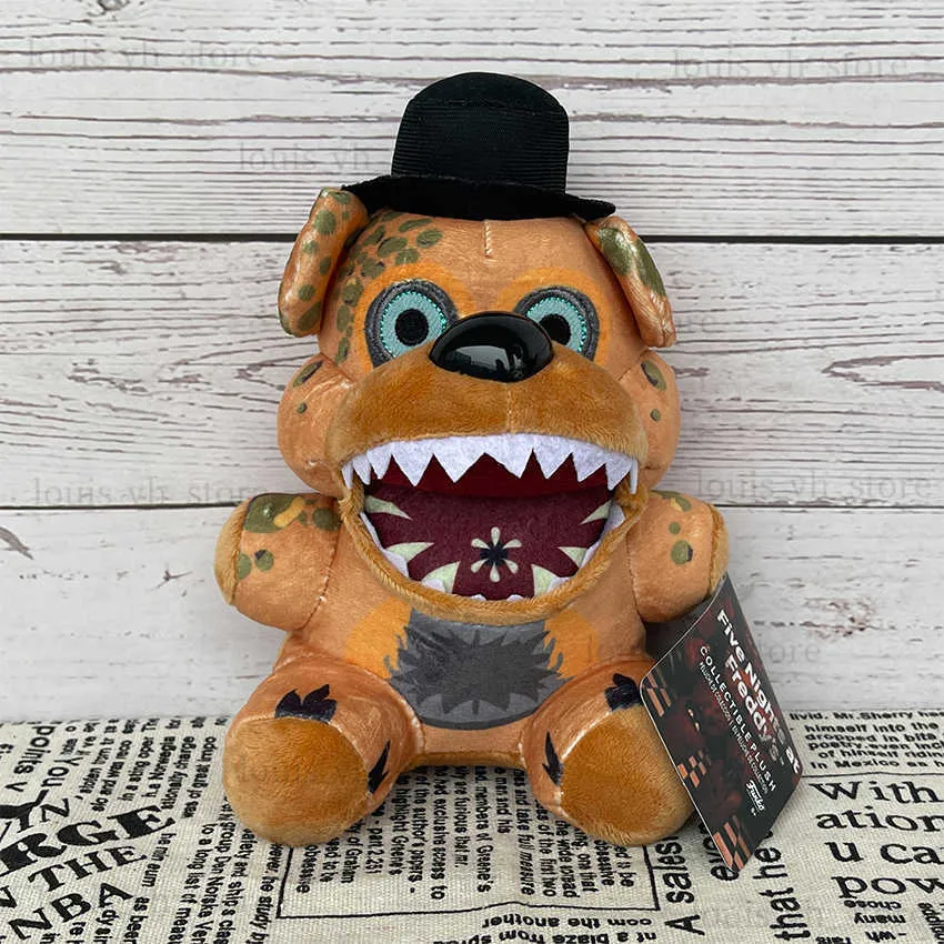 Nightmare Foxy Plush Toy, FNAF plushies Toy, FNAF All Character Stuffed  Animal Doll Children's Gift Collection,8”