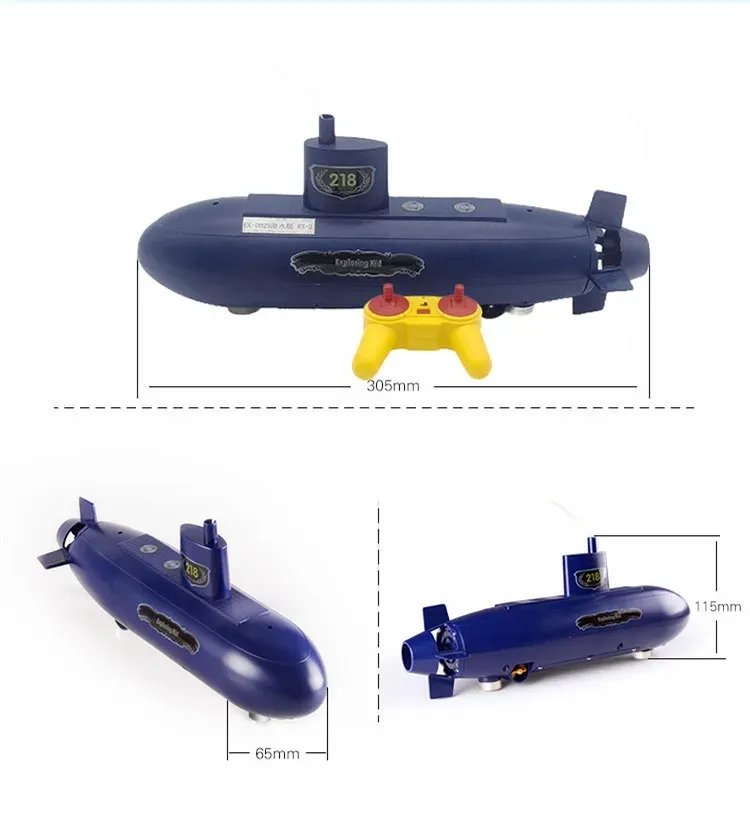 Bateau télécommandé Mini sous-marin Jouet-Bleu - Bateau télécommandé