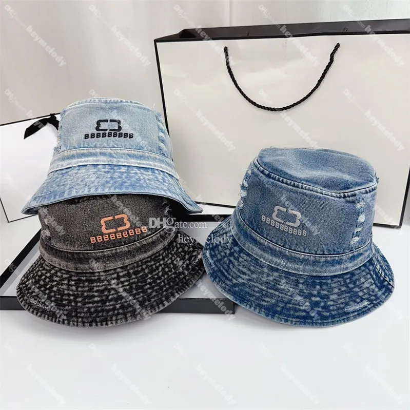 Printed Denim Fisherman Hat