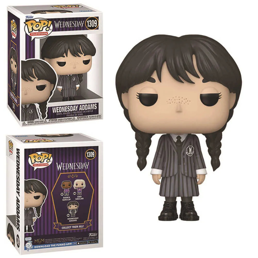 Funko Pop Wednesday Addams Anime Figure Adams Action Figures Model