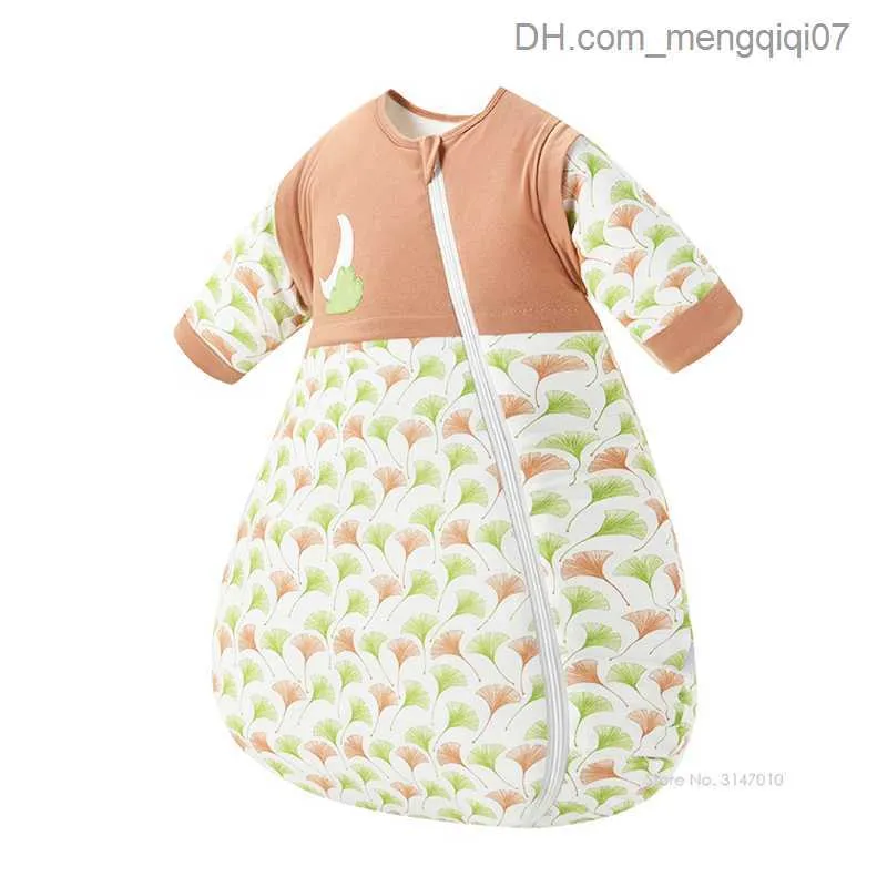 Pyjamas bio coton bébé sac de couchage enveloppe nouveau-né hivernal couvre-sommeil couvre bébé sac de couchage z230811