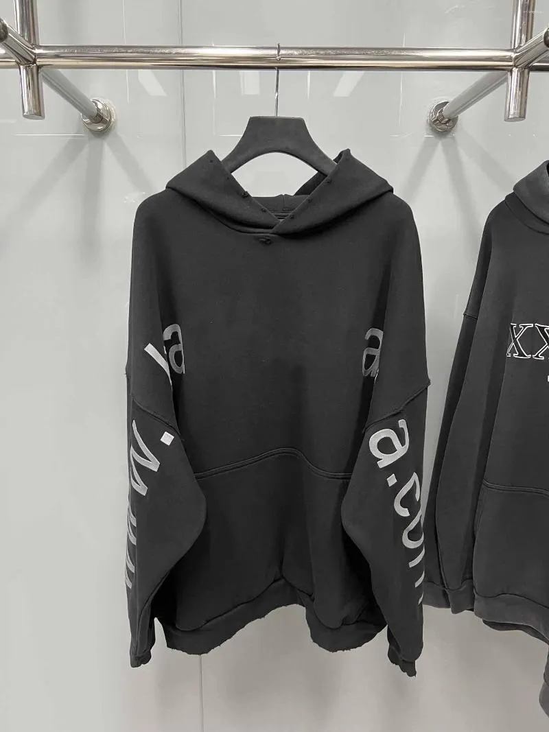 Erkek Hoodies 2023 Büyük Web Sitesi Baskılı Kadınlar Erkek Hooded Sweatshirtler Büyük Boy Pamuklu Hoodie Kazak