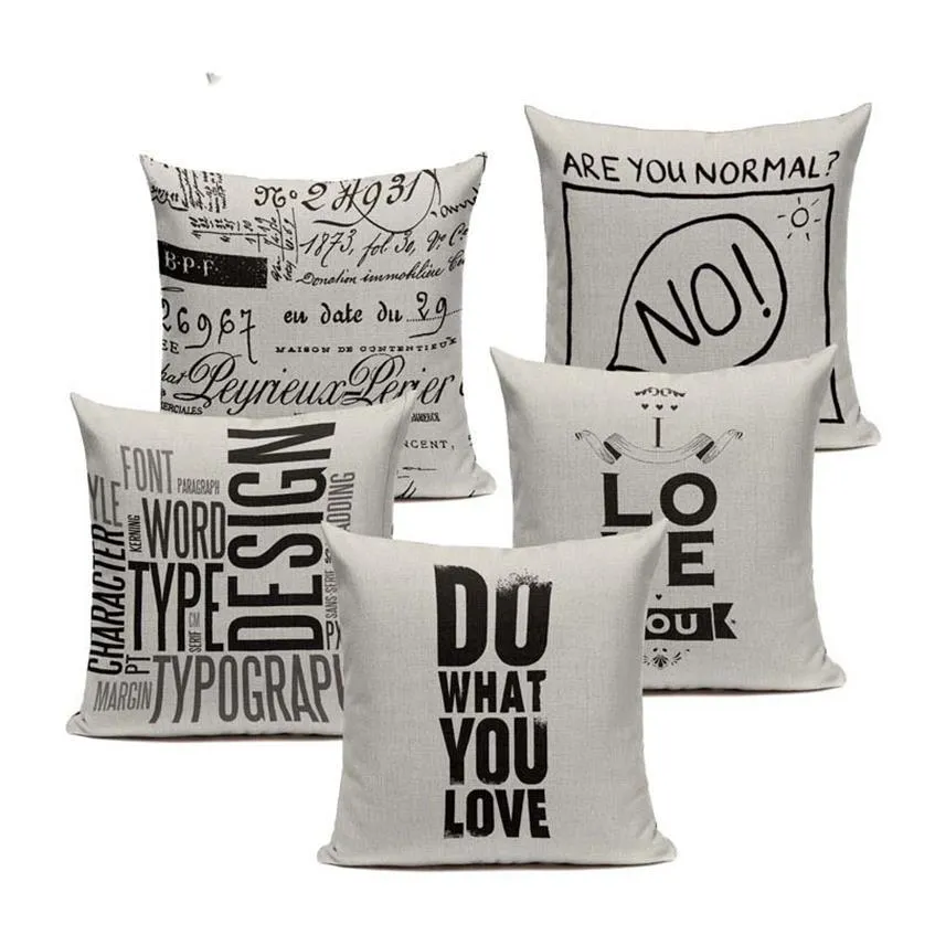 Monochrome hot sale cushion covers