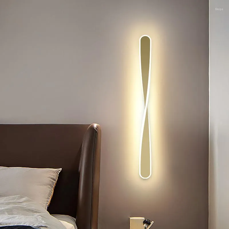 Wandleuchte Nordic Kreative LED-Spirallampen für Arbeitszimmer Wohnzimmer Schlafzimmer Nachtkorridor Home Deco Lichter Innenbeleuchtung Leuchte