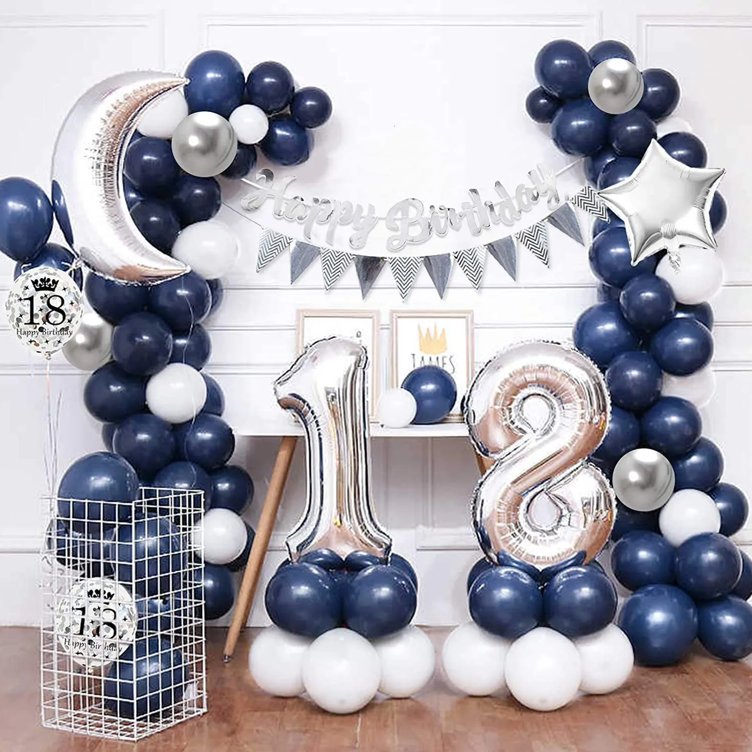 Decoración Fiesta 50 Años  50th birthday balloons, Birthday party  decorations, Party decorations