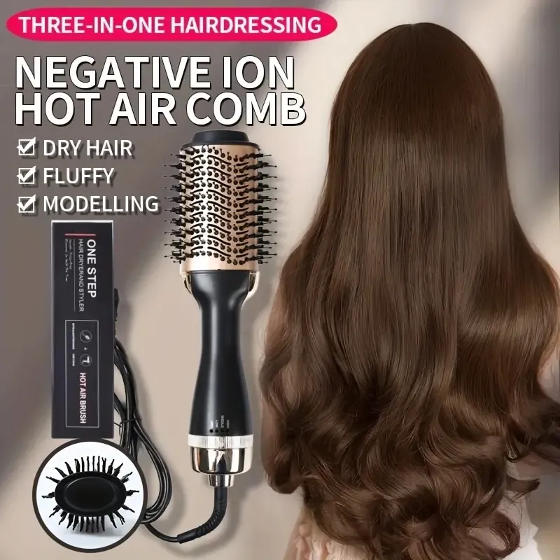 Hot Air Styler Moldeador Aire Caliente Cepillo Redondo Cepillo