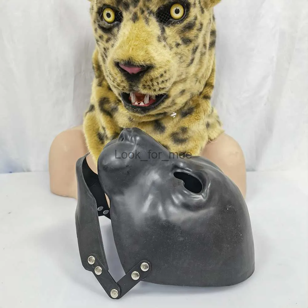 DIY Animal Moving Mouth Mourn Blank Mask Flom Diy Ручная плесень леопардовой комплекта