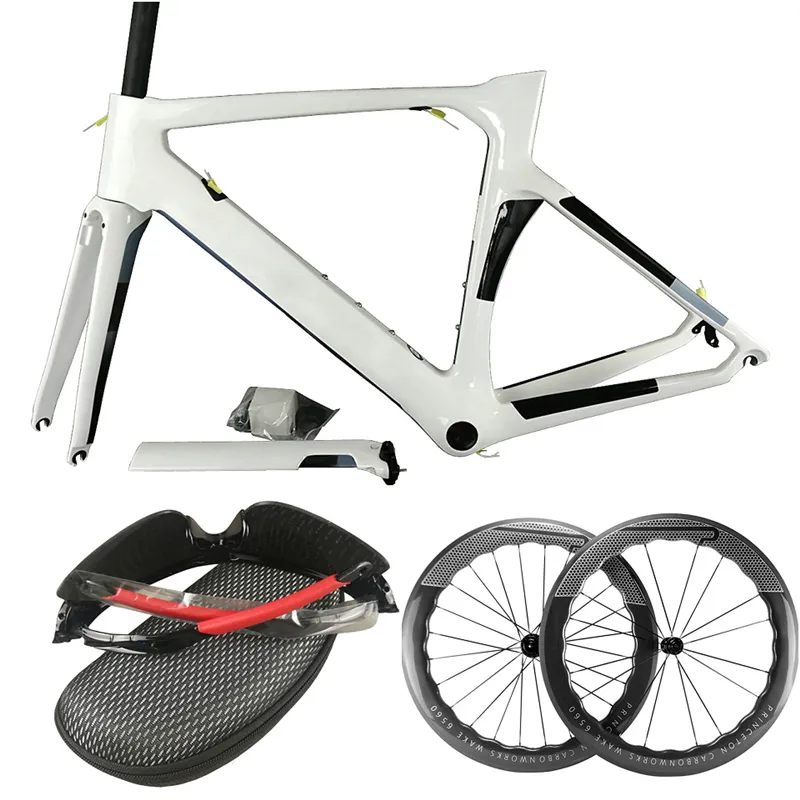 UDNJWH Concept Carbon Carbon Road Bike Wheels Frameset With Direct