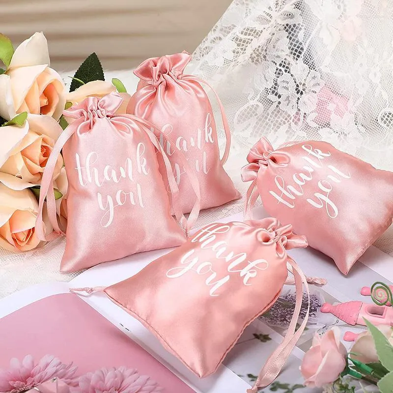 Presentförpackning 5st tack Välkommen väskor födelsedag Bachelorette Hen Party Baby Shower Wedding Engagement Bridal Table Decoration