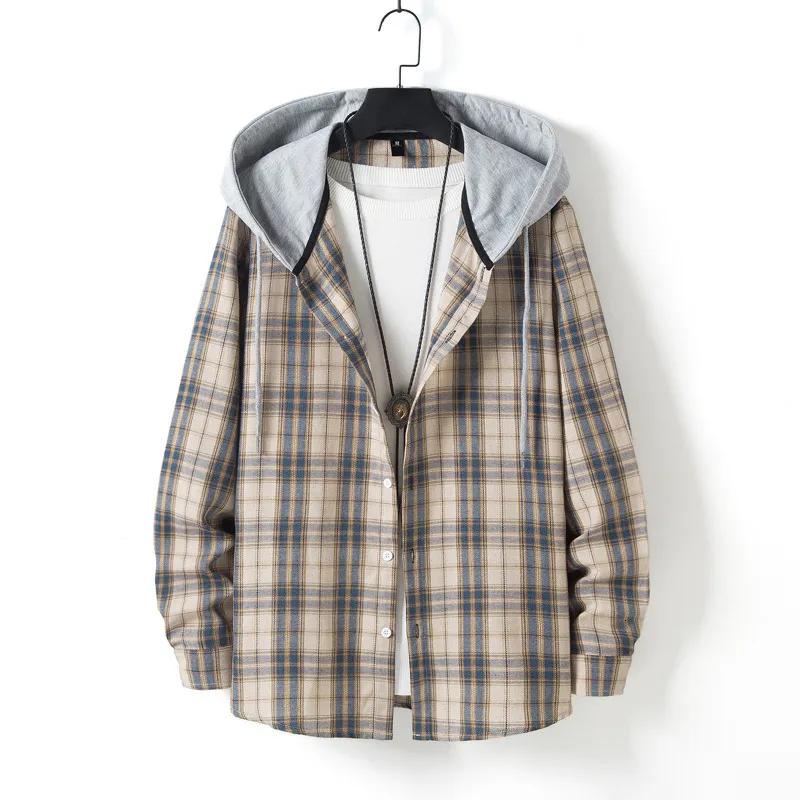 LUCLESAM Mens Plaid Splicing Hoodie Classic Flannel Streetwear Plus Size  Sweatshirts With Long Sleeves And Hooded Design Suitar Hombre 230809 From  Luo02, $20.09