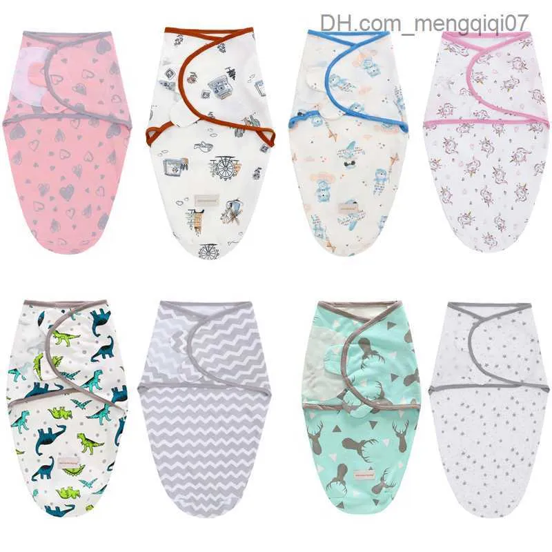 Pyjamas baby sovsäck nyfödd förpackning bomull mjuk bomull 0-6 månaders sömnfilt z230810