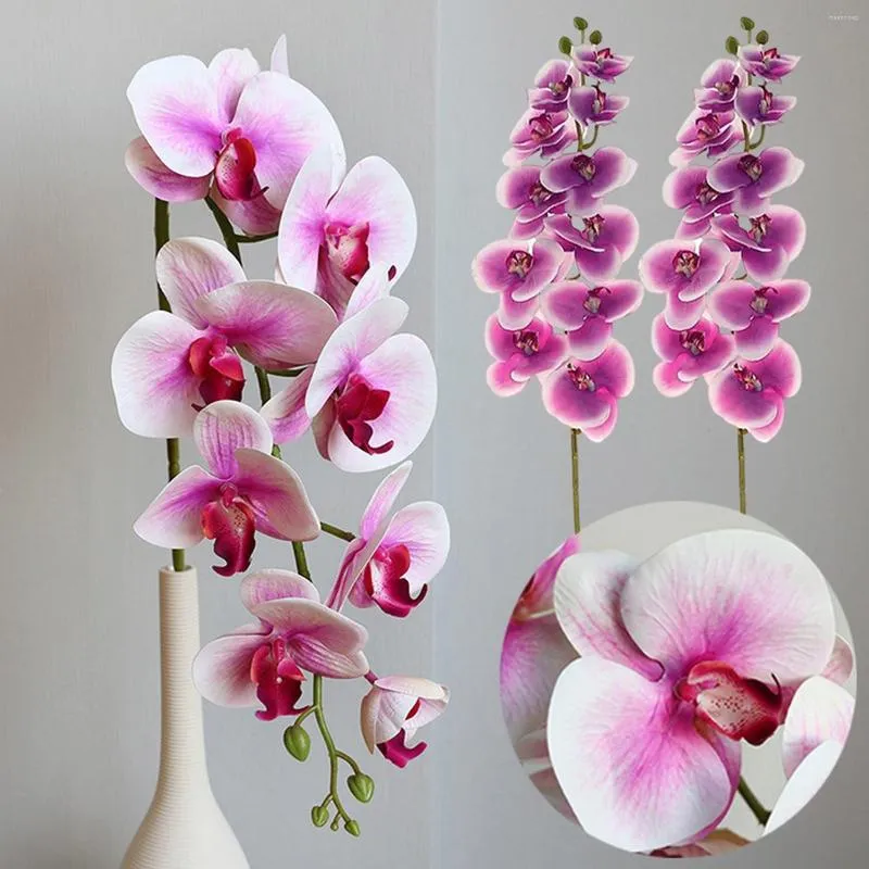 Dekorative Blumen Künstliche Schmetterling Orchidee Motte Orchideen Gefälschte Wohnkultur Hochzeit Dekoration Zubehör Artificiale L5
