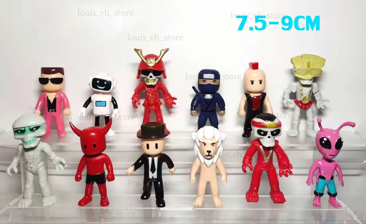 HOTPLACY Stumble Guys Toys, 8Pcs 2.6 inches PVC Stumble Guys Figures,  Character Figures for Collecting, Decorating and Playing