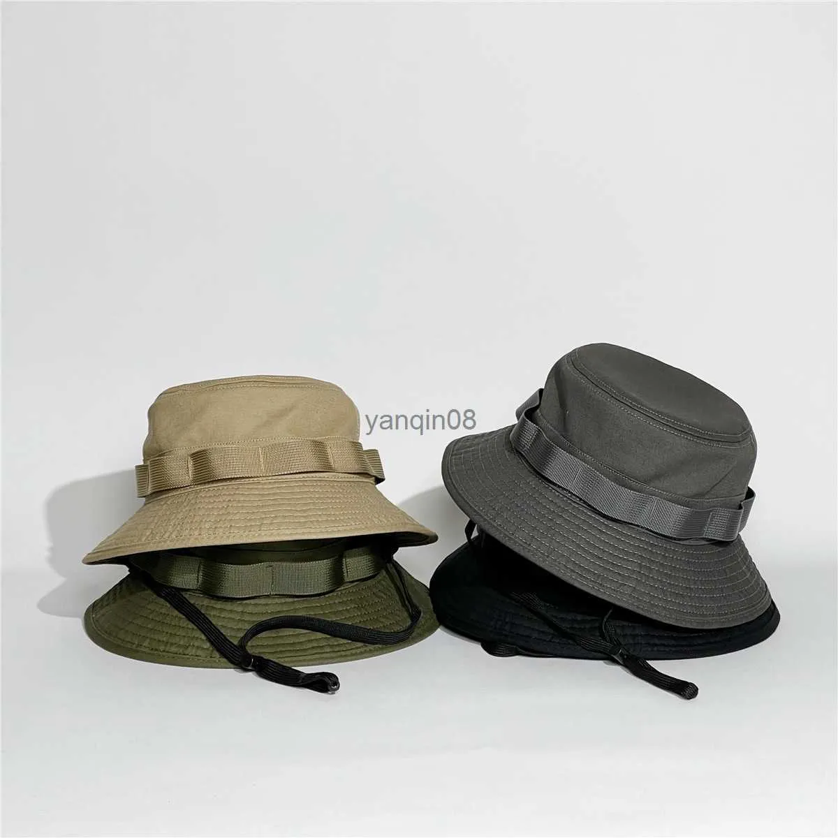 Wide Brim Hats Bucket Hats 2023 Cotton Camping Outdoor Sports Bob Femme Bonnie Caps Gorro Pescador Fishing Beige Safari Army Green Streetwear Bucket Hats HKD230810