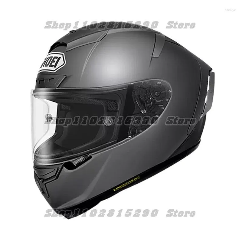 Motorcykelhjälmar X-Fourteen Full Face Helmet X14 Matte Silver Riding Motocross Racing Motobike