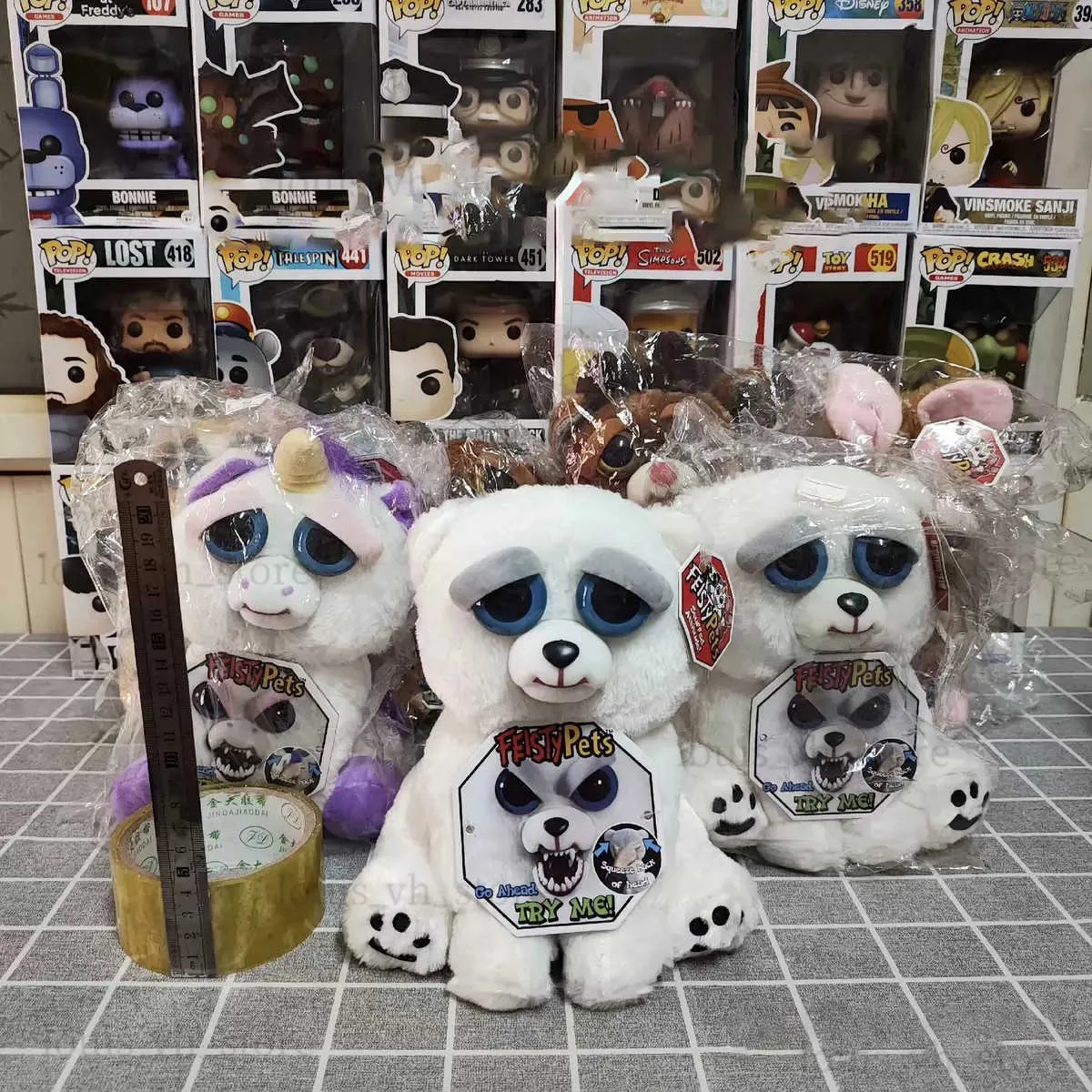 DHgate Feisty Pets Funny Face Changing Unicorn Soft Plush Toys for Kids Stuffed Angry Animals Doll Panda 2024 Christmas Gift for Children T241118 Toys Gifts
