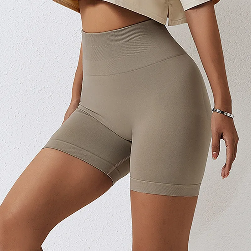 Women's Shorts Ribbed Gym Sports Short Women Shorts Push Up Tummy Control Seamless Cycling Shorts Fitness Femme Workout Biker Tights Bottoms 230810
